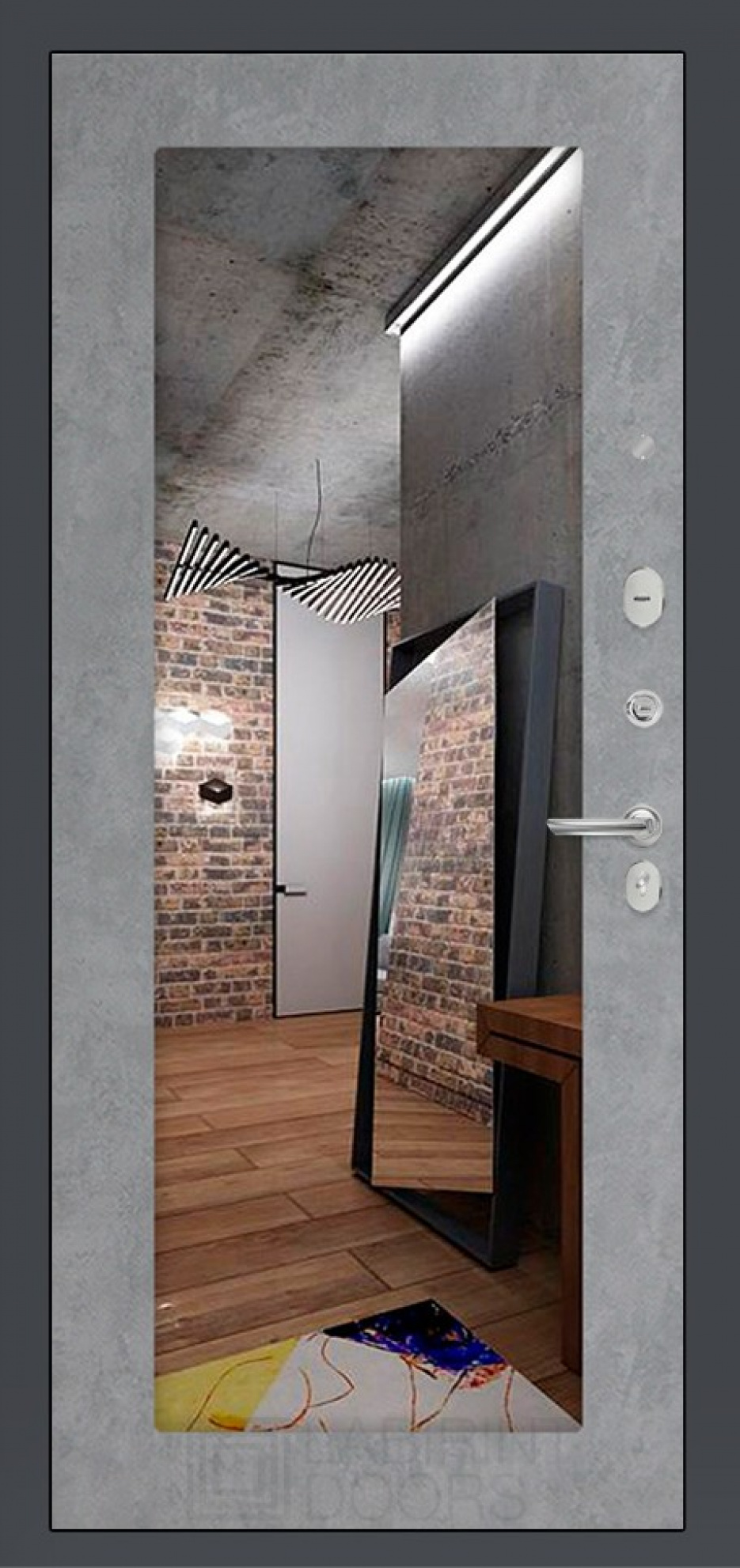 Входная дверь Labirint Loft 18, Цвет "Бетон светлый"