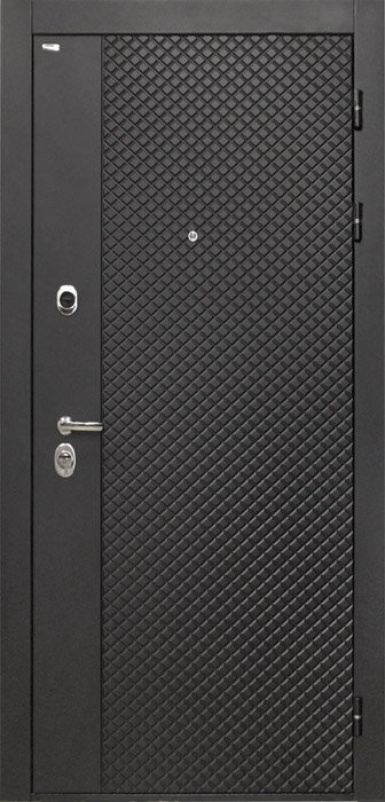 Входная дверь Интекрон Олимпия Black ФЛ-243-М, Цвет "Дуб графит"
