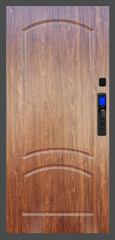 Входная дверь Баяр M2055 Face ID ФЛ-126, Цвет "Орех тисненый" - второе изображение